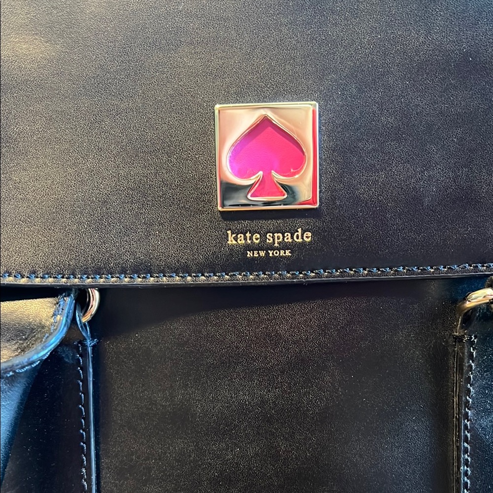 Kate Spade Black Leather Tote Bag - Picture 3 of 7